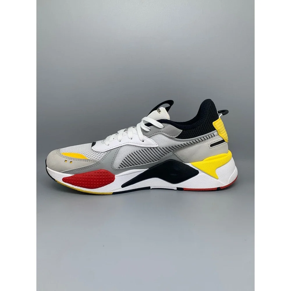 Puma RS-X Toys White Yellow Red Running Shoes 369449-15 Men's Sz‎ 13